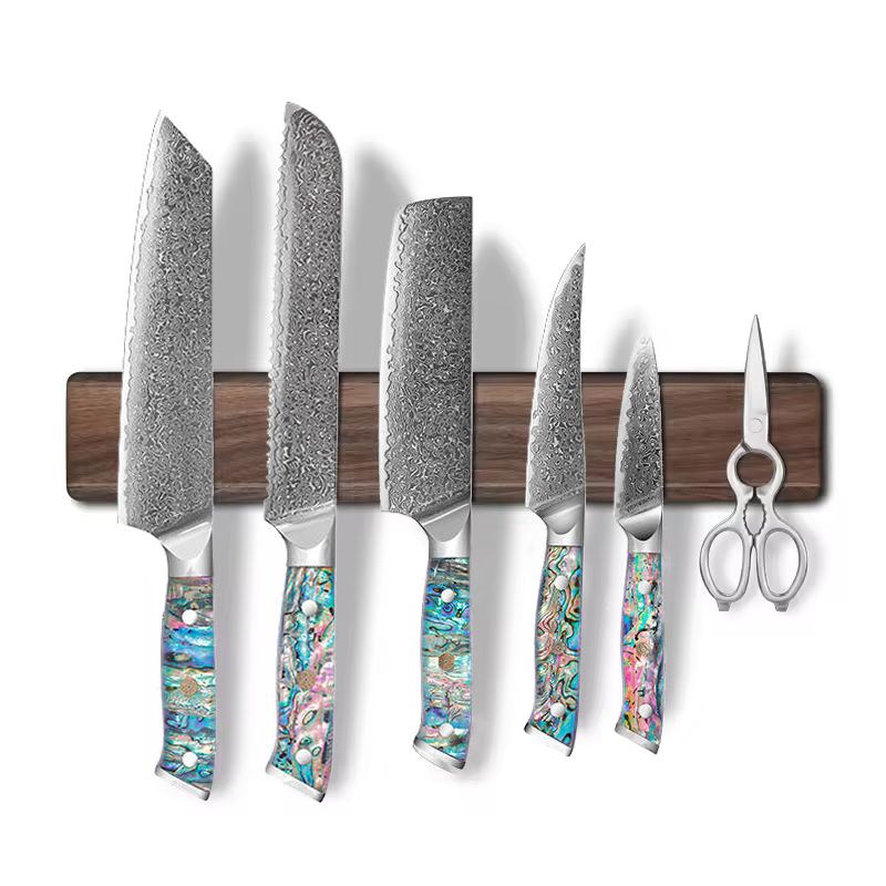 Magnetic Knife Strip - Магнитный держатель для ножей из орехового