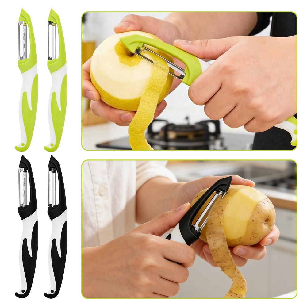Kitchen Gadgets And Equipment - Многофункциональная овощерезка из нержавеющей стали: нож-овощечистка,