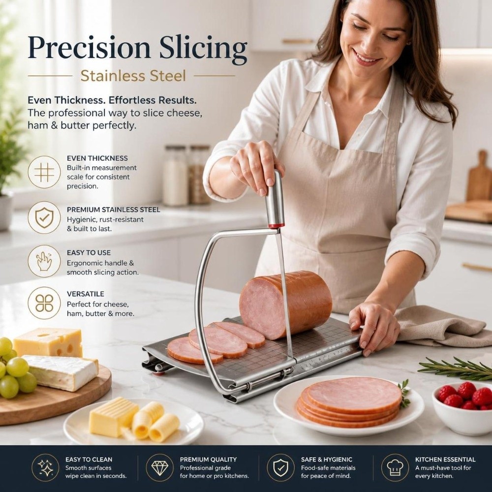 Kitchen Gadgets Wirecutter - Нержавеющий стальной резак для сыра и