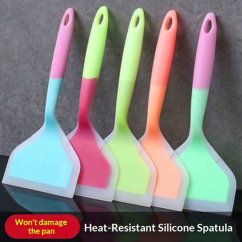 Kitchen Gadgets Under 100 - Силиконовая кухонная лопатка-шпатель широкая, антипригарная, для