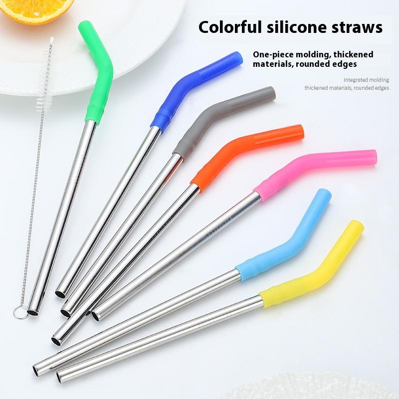 Kitchen Gadgets And Equipment - 1 комплект длинной соломинки из нержавеющей