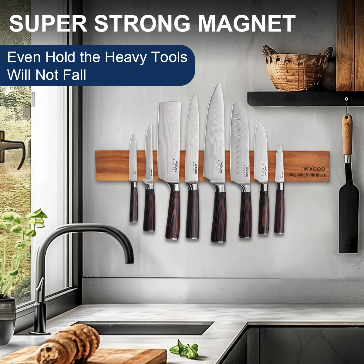 Магнитный держатель для ножей  – обзор и цена Magnetic Knife Strip