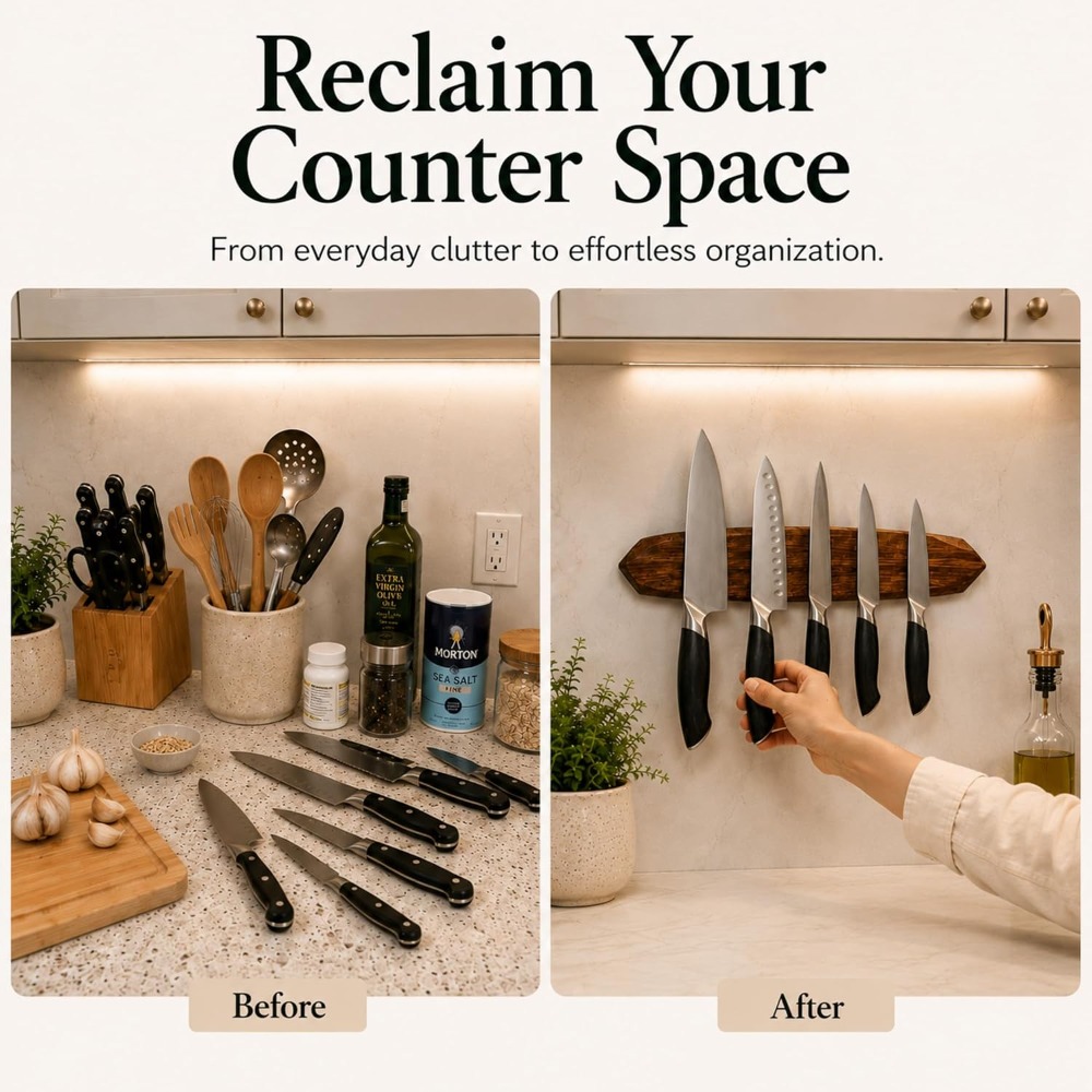 Магнитный держатель для ножей  – обзор и цена Magnetic Knife Strip